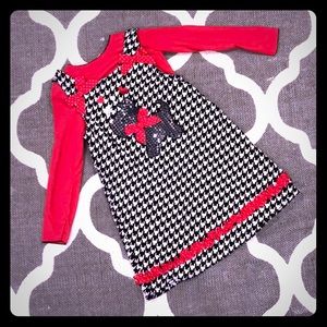 4T 2 piece Scottie dress